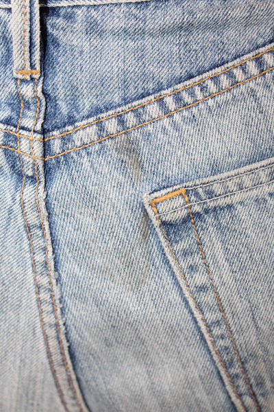 Grlfrnd Womens Boyfriend Mom Jeans Blue Mid Rise Size 26