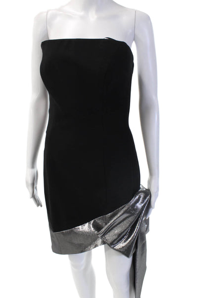 Lucian Matis Women Sheath Black Dress Sleeveless Zip Size 6