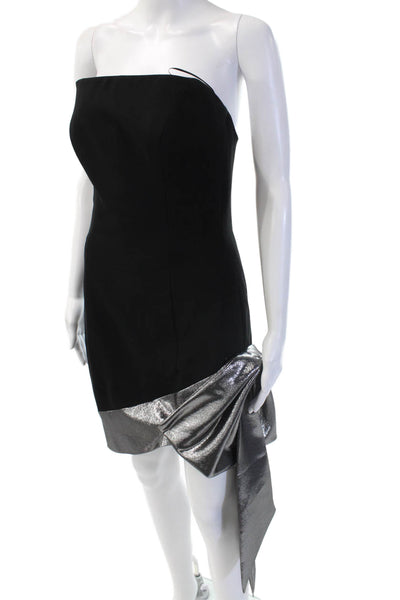 Lucian Matis Women Sheath Black Dress Sleeveless Zip Size 6