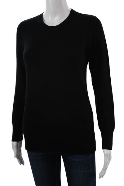 Rag & Bone Unisex Pullover Sweater Black 100% Wool Crew Neck Long Sleeve Size S