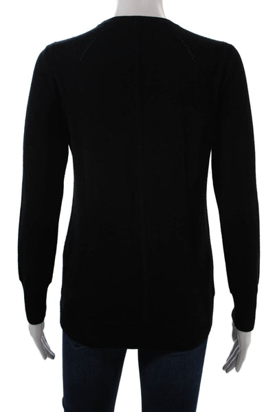 Rag & Bone Unisex Pullover Sweater Black 100% Wool Crew Neck Long Sleeve Size S