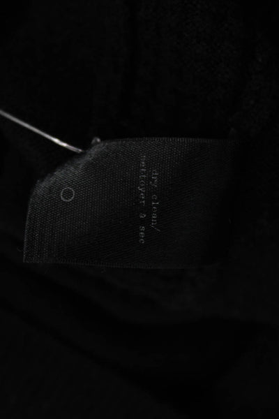 Rag & Bone Unisex Pullover Sweater Black 100% Wool Crew Neck Long Sleeve Size S