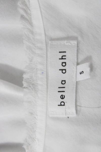 Bella Dahl Women White V-Neck Tencel Camisole Sleeveless Size S