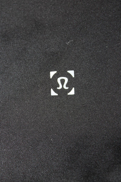 Lululemon Mens Sweat Shorts Black Drawstring Nylon Blend Size S