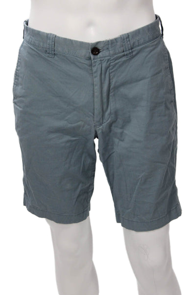 J Crew Mens Chino Shorts Gray Cotton Elastane Size 31
