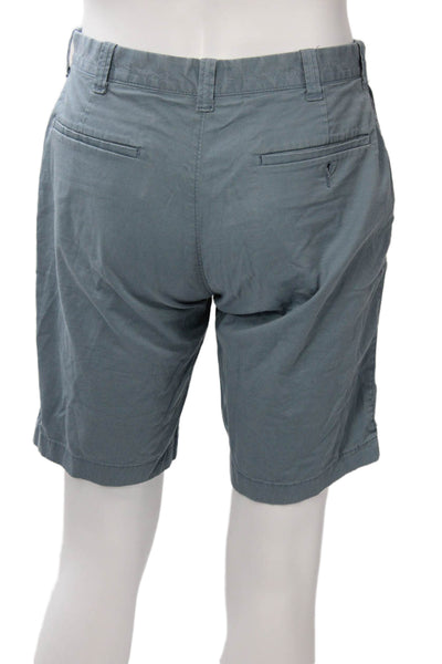 J Crew Mens Chino Shorts Gray Cotton Elastane Size 31