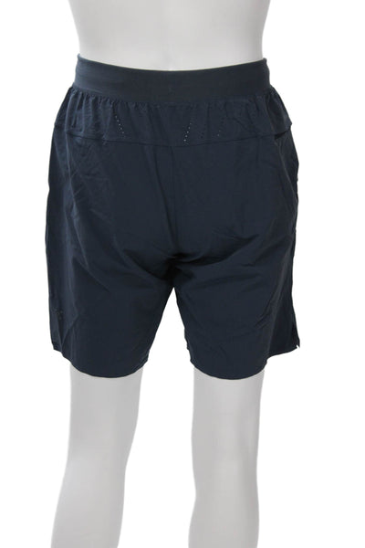 Lululemon Mens Dark Blue Nylon Blend Sports Shorts Size S