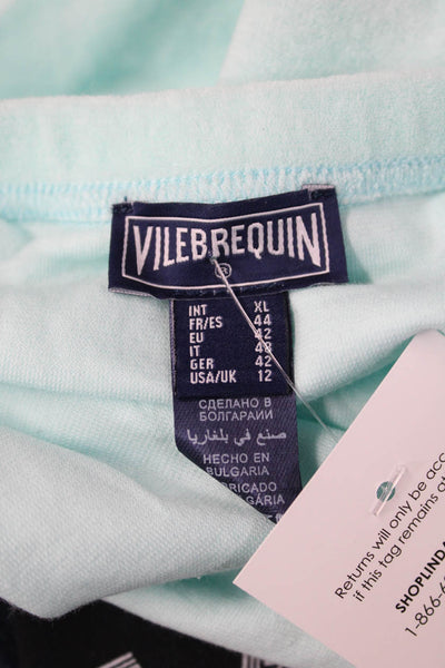 Vilebrequin Womens Romper Light Blue Square Neck Short Solid Size XL