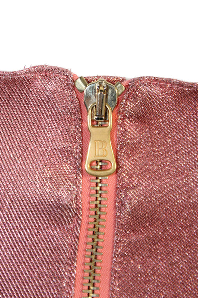 Pierre Balmain Unisex Pink Argyle Designer Shorts Button Closure Size 25