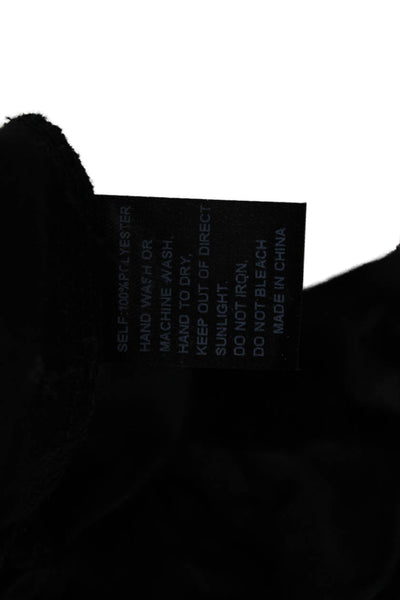 Cynthia Rowley Unisex Black Designer Polyester Shorts Size XS