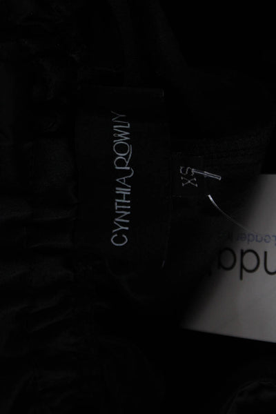 Cynthia Rowley Unisex Black Designer Polyester Shorts Size XS