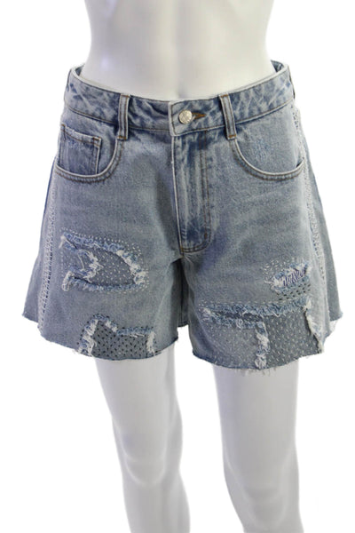 Sea New York Unisex Blue Cotton Grunge Shorts Size 00