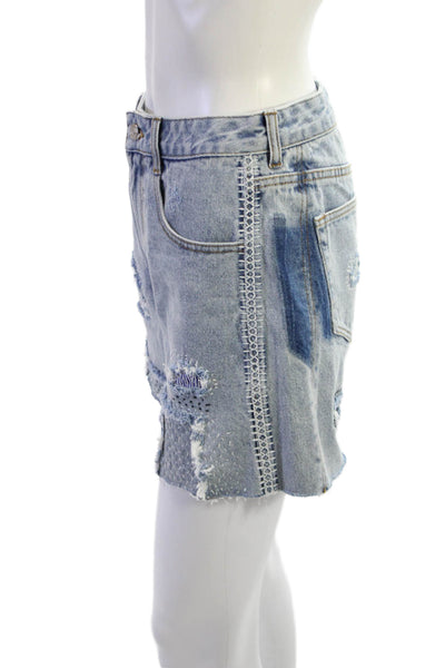 Sea New York Unisex Blue Cotton Grunge Shorts Size 00