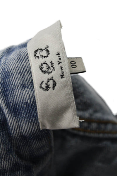 Sea New York Unisex Blue Cotton Grunge Shorts Size 00