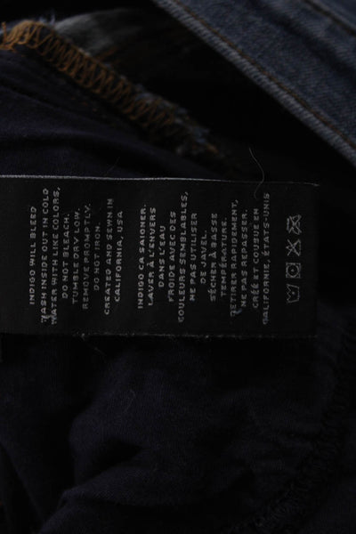 J Brand Womens Dark Blue Bootcut Flared Jeans Mid Rise 32 Inseam Size 25