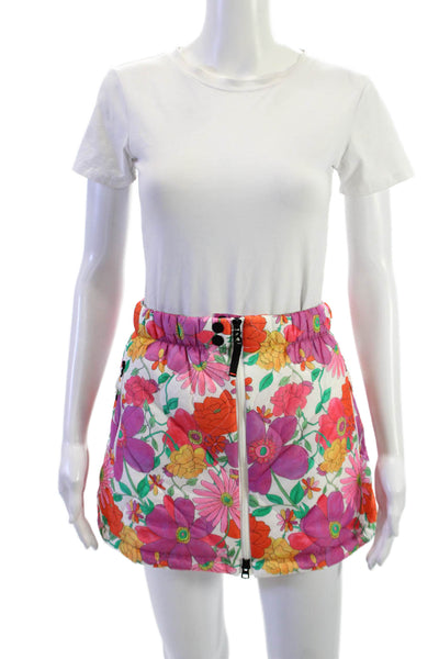 Bogner x Love Shack Fancy Women White Floral Mini Skirt Size 4
