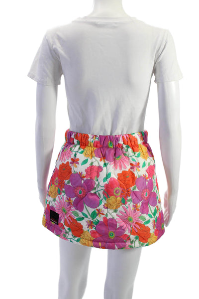 Bogner x Love Shack Fancy Women White Floral Mini Skirt Size 4