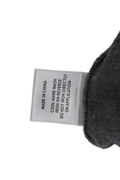 Markus Lupfer Unisex Pullover Sweater Gray Merino Wool Crew Neck Size XS