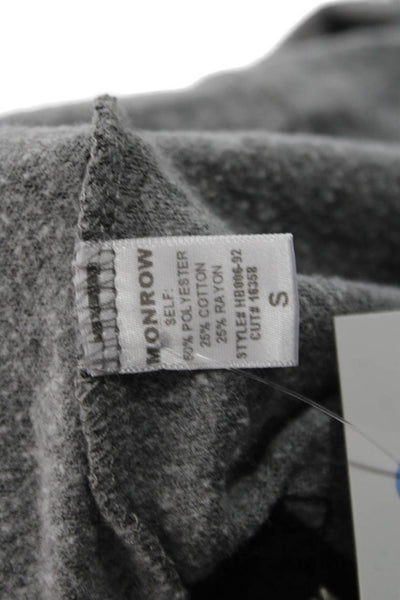 Monrow Women Jogger Sweatpants Gray Drawstring Size S