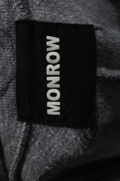 Monrow Women Jogger Sweatpants Gray Drawstring Size S