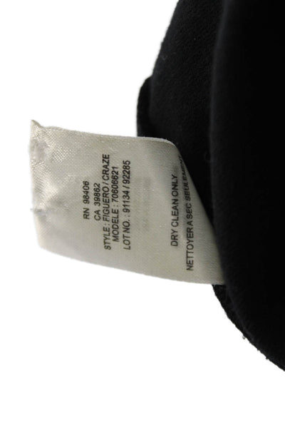 Theory Womens Pleated Skirt Black Viscose Stretch Size 6