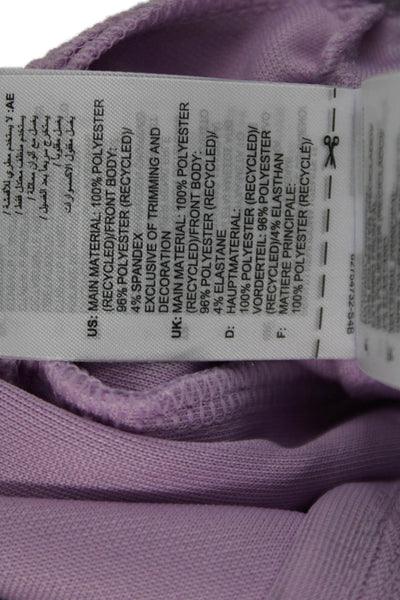 Adidas Womens Windbreaker Pink High Neck Zip Long Sleeve Size S