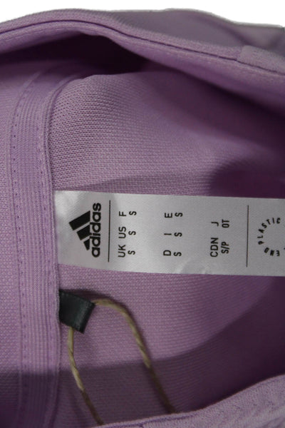 Adidas Womens Windbreaker Pink High Neck Zip Long Sleeve Size S
