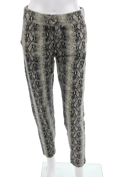 Generation Love Women Cropped Jogger Pants Beige Wool Blend Size S
