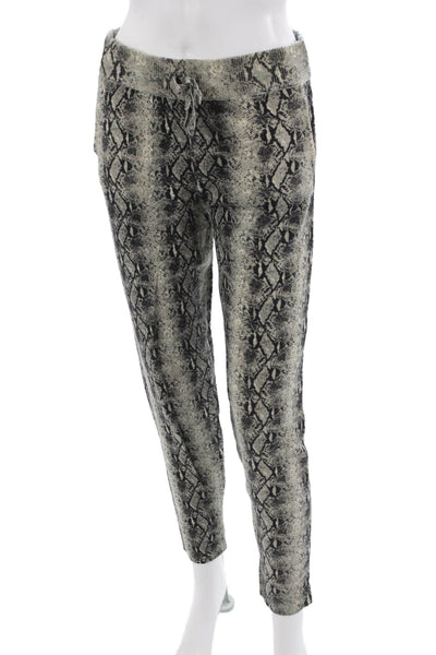 Generation Love Women Cropped Jogger Pants Beige Wool Blend Size S
