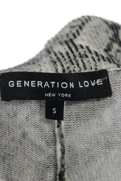 Generation Love Women Cropped Jogger Pants Beige Wool Blend Size S