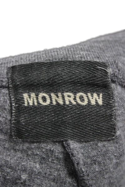 Monrow Womens Gray Jogger Sweatpants Drawstring Size M