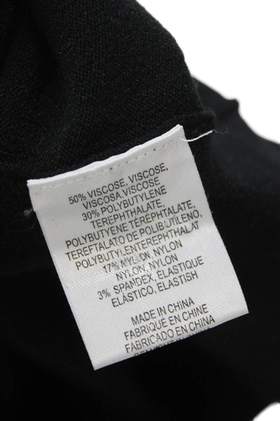 Minnie Rose Women Black V Neck Camisole Supima Spandex Sleeveless Size L
