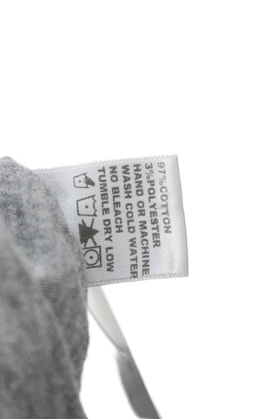 Standard James Perse Women Basic Gray Short Sleeve T Shirt Round Neck Size 2
