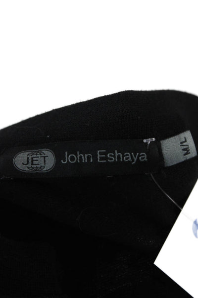Jet John Eshaya Women Designer Basic Long Sleeve Blouse Black Size M
