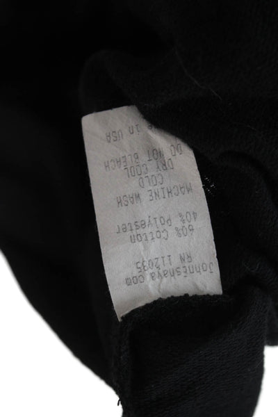 Jet John Eshaya Women Designer Basic Long Sleeve Blouse Black Size M