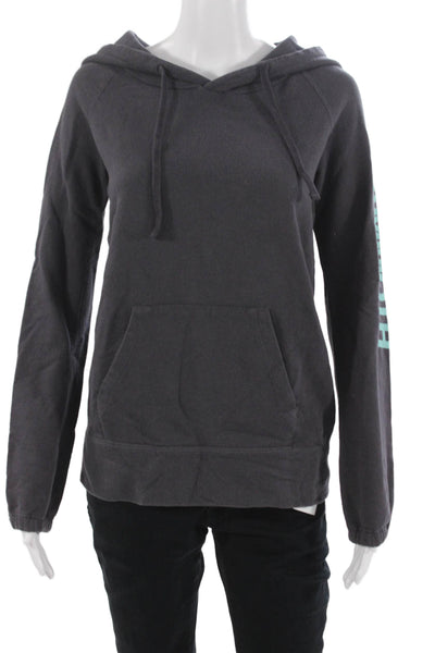 Yosemite Women Pullover Hoodie Dark Gray Drawstring 100% Cotton Size 1