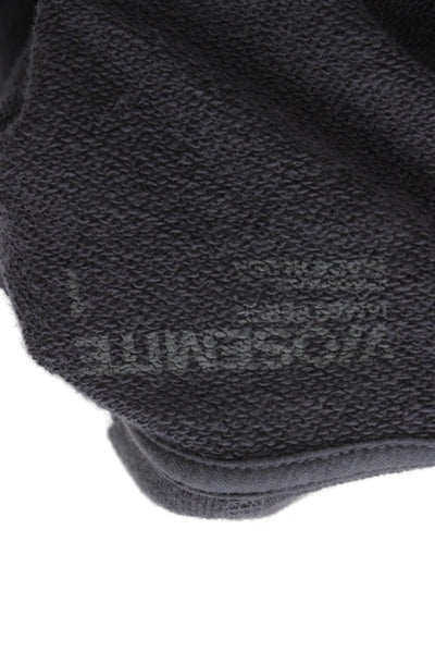 Yosemite Women Pullover Hoodie Dark Gray Drawstring 100% Cotton Size 1