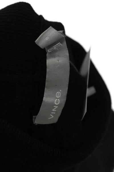 Vince Unisex Black Merino Wool Turtleneck Pullover Sweater Size M
