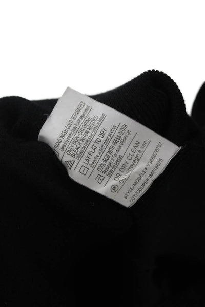 Vince Unisex Black Merino Wool Turtleneck Pullover Sweater Size M