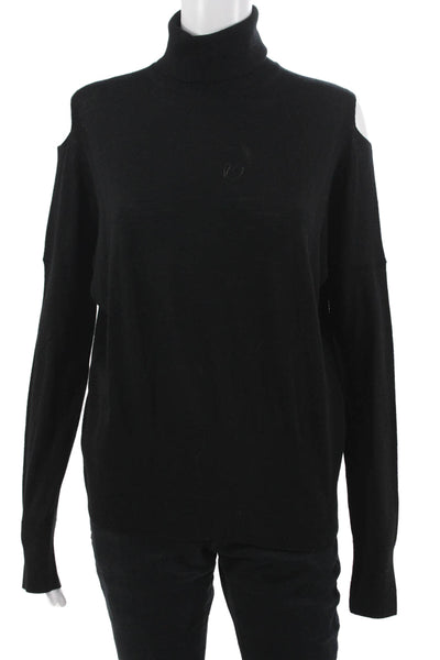Vince Unisex Black Wool Turtleneck Pullover Sweater Long Sleeve Size M