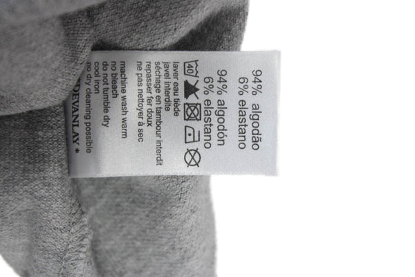 Lacoste Womens Basic Polo Short Sleeve Collared Gray Size 46