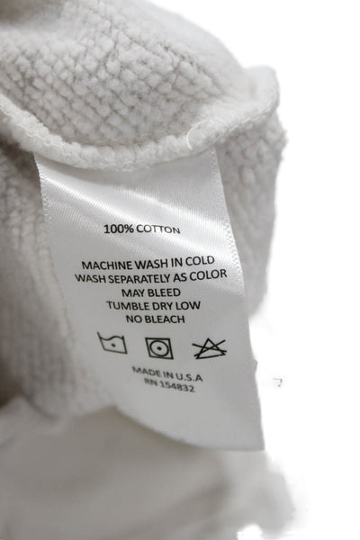 ISMBS Unisex Pullover Sweatshirt White 100% Cotton 90s Graphic Crew Neck Size M