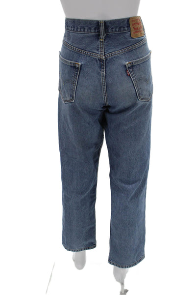 Levis Womens Mom Straight Blue High Rise Jeans Size 31