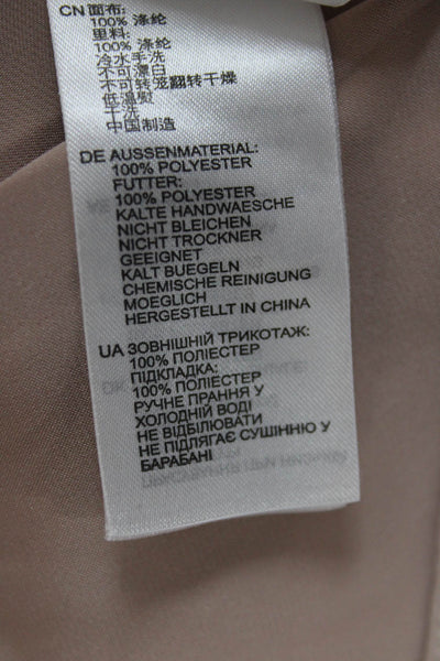 Reiss Women Sleeveless Beige 100% Polyester Blouse Classic Size 4