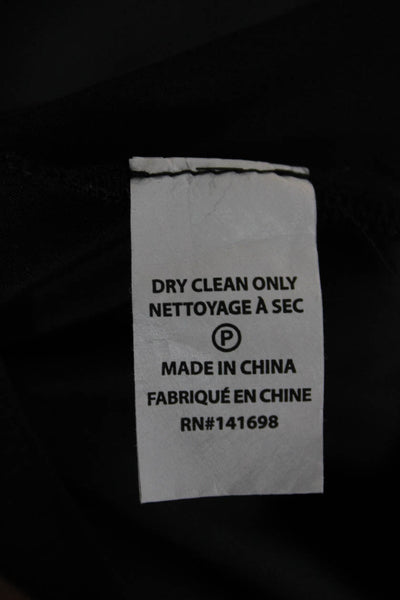 Ramy Brook Women Black V-Neck Long Sleeve Polyester Blouse Size XS