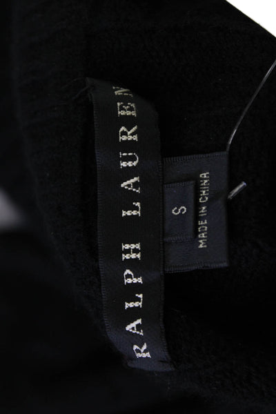 Ralph Lauren Black Label Unisex Black Silk Turtleneck Pullover Sweater Size S