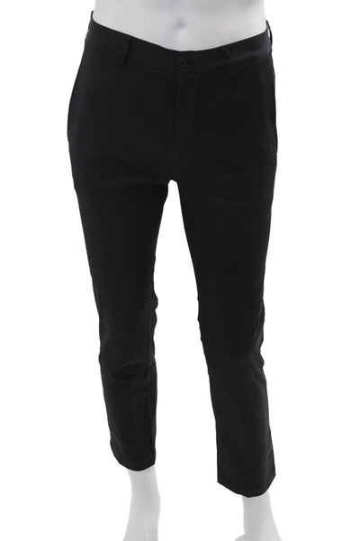 Theory Mens Ankle Dress Pants Black Button Size 29