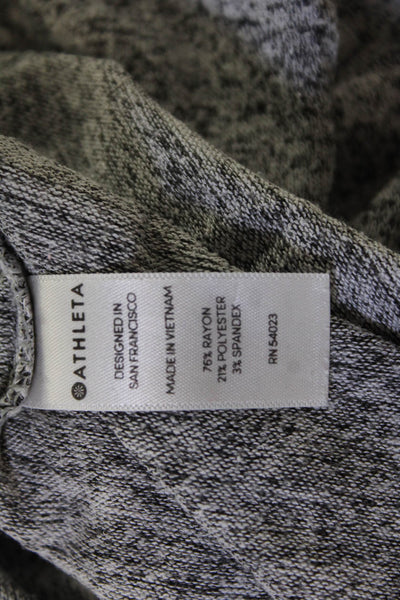 Athleta Womens Gray Basic Long Sleeve T-Shirt Size S