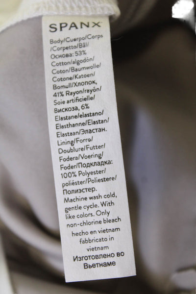 Spanx Women Cropped Dress Pants White Petite Size S