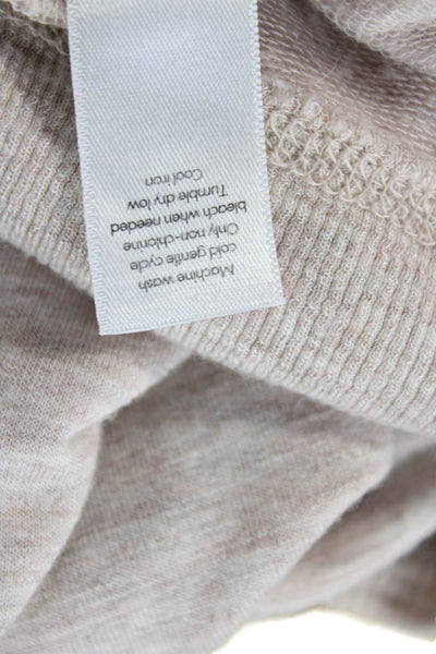 Athleta Womens Pullover Sweatshirt Beige Modal Spandex Size M